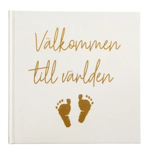 Gästbok, Välkommen till världen, blanco kuva