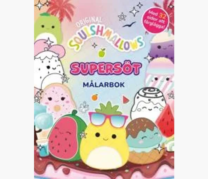 squishmallows supersot malarbok kuva