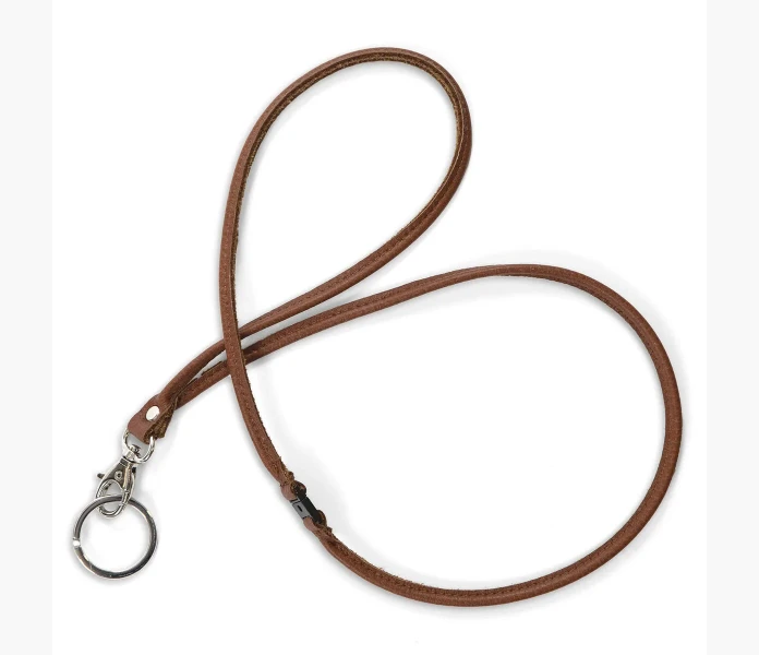 Nyckelhalsband i lader brunt 47cm kuva