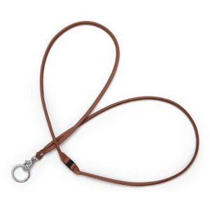Nyckelhalsband i läder brunt, 124cm image