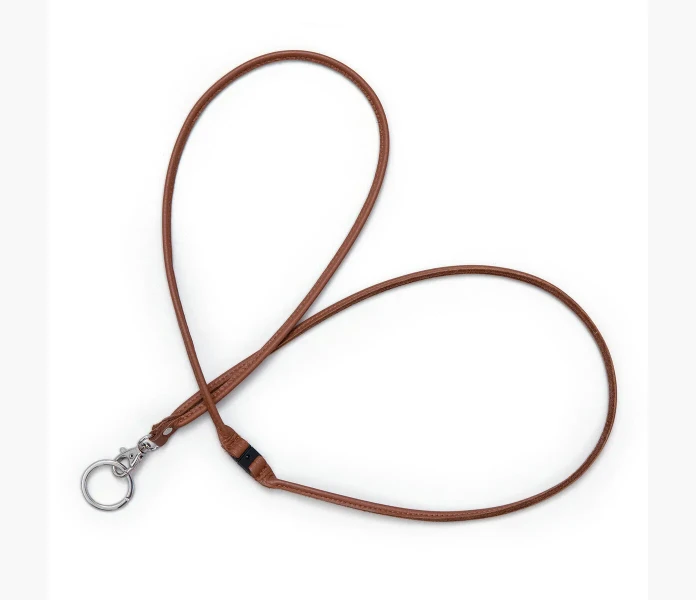 Nyckelhalsband i lader brunt 124cm kuva