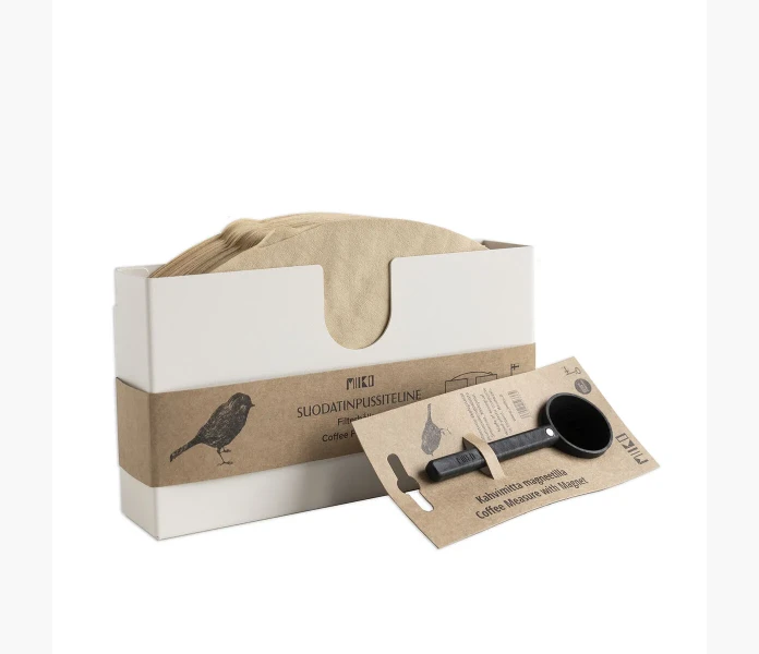 Miiko stallning for filterpasar metall vit kuva