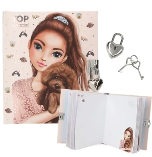 TopModel Dagbok m. hjärtlås Doggy kuva