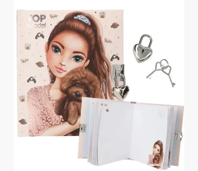 TopModel Dagbok m  hjartlas Doggy image