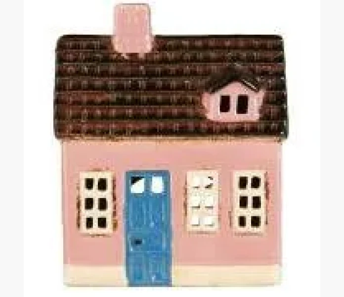 Ib Laursen lykthus My Home Town rosa med bla dorr image