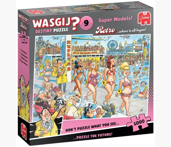 Wasgij 9 retro super models 1000bit kuva