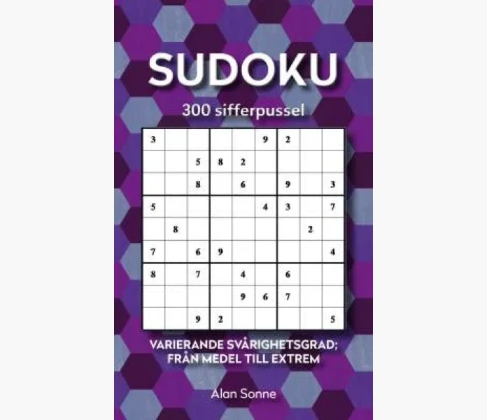 Sudoku  300 sifferpussel  Varierande svarighetsgr image