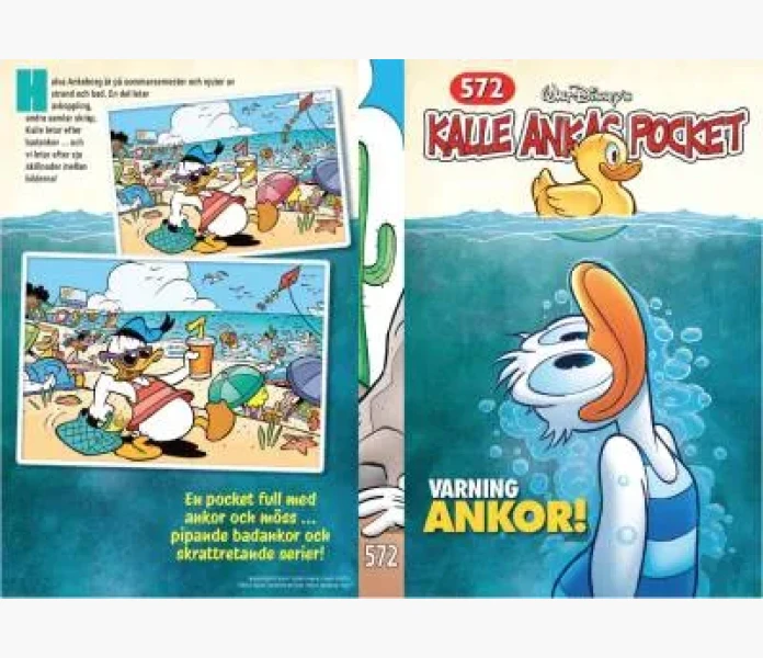 Kalle Ankas Pocket 572  Varning Ankor kuva