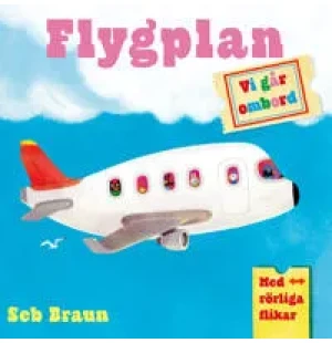 Vi går ombord. Flygplan, med rörliga flikar. image