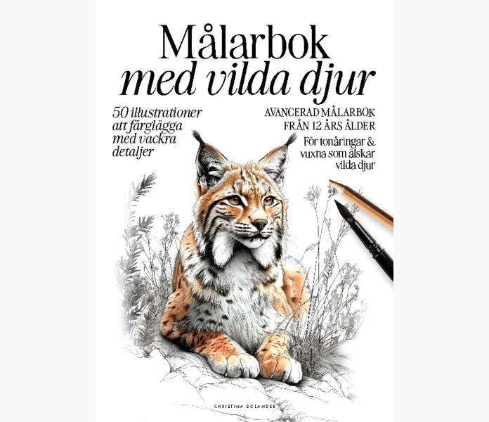 Malarbok med vilda djur kuva