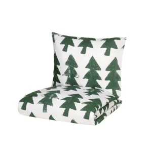 4Living påslakan set gran 150x210cm 50x60cm kuva