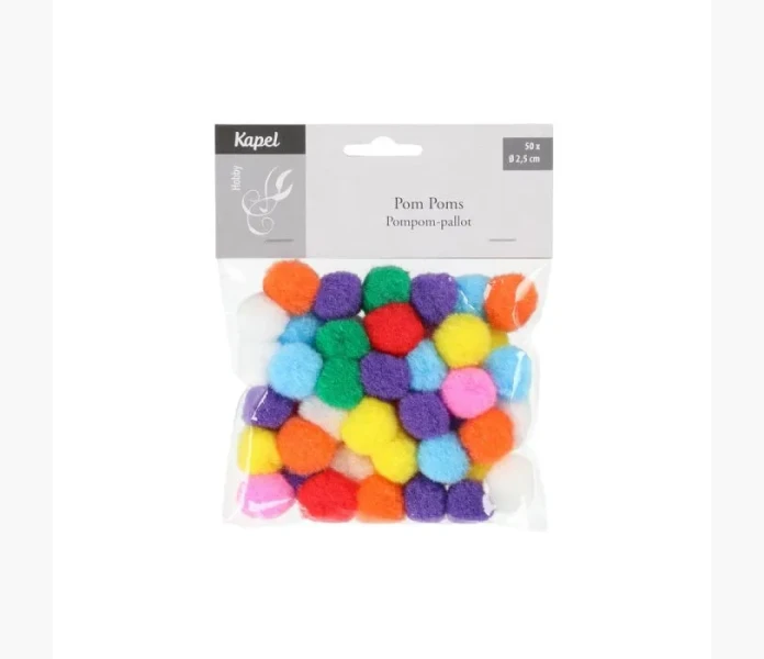 Kapel Pom poms 50st olika farger image