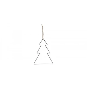 Kapel Metallring julgran svart, 30x40cm image