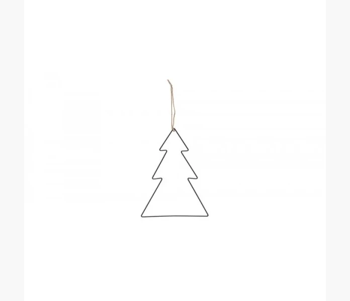 Kapel Metallring julgran svart 30x40cm image