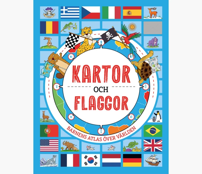 Kartor och flaggor barnens atlas over varlden image
