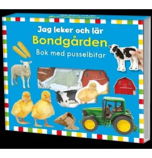 Jag leker och lär, bondgården - bok med pusselbita kuva