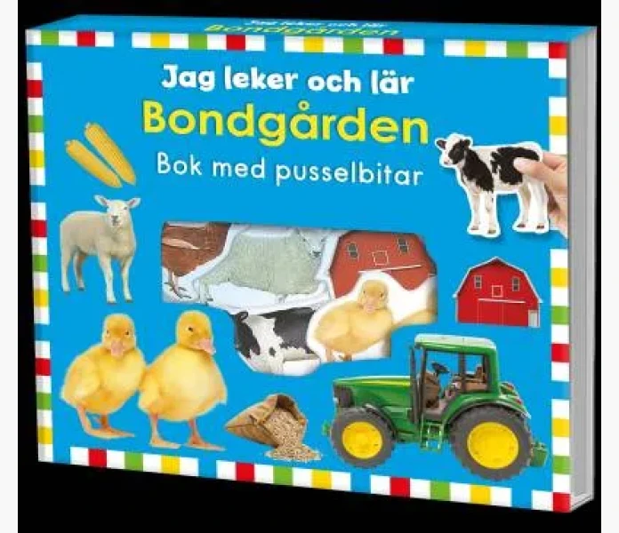Bondgarden bok med pusselbitar kuva