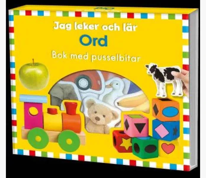 Ord bok med pusselbitar kuva