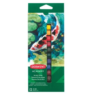 Derwent Academy akrylfärg set/12 kuva