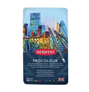 Derwent Procolour färgpennor 12st kuva