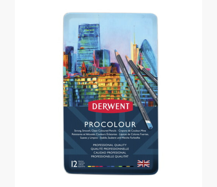 Derwent Procolour fargpennor 12st kuva