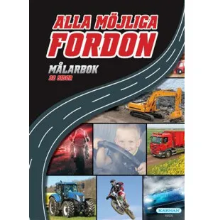 MÅLARBOK ALLA MÖJLIGA FORDON kuva