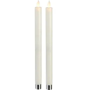LED DINNER CANDLE VIT 30cm 2P M-TWINKLE kuva