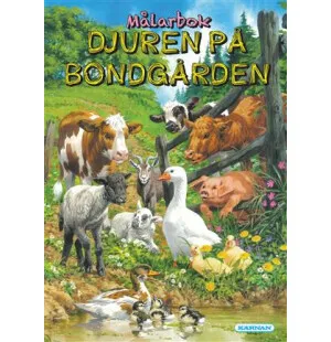 MÅLARBOK DJUREN PÅ BONDGÅRDEN kuva