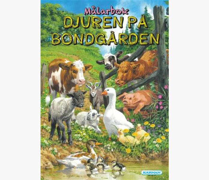 MALARBOK DJUREN PA BONDGARDEN kuva