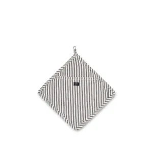 Lexington Grytlapp Herringbone svart/vit randig image