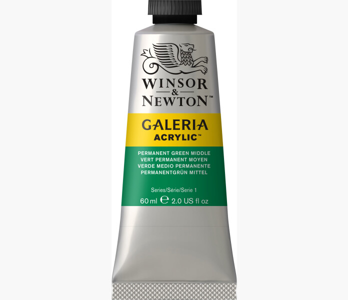 WN Galeria akrylfarg Permanent Green Middle 60ml kuva