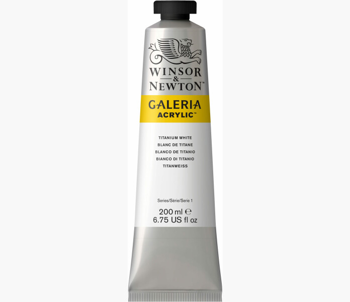 WN Galeria akrylfarg Titanium vit 200ml kuva