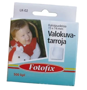 Fototarra dubbelsidig 15x14 mm / 500 fotofix image