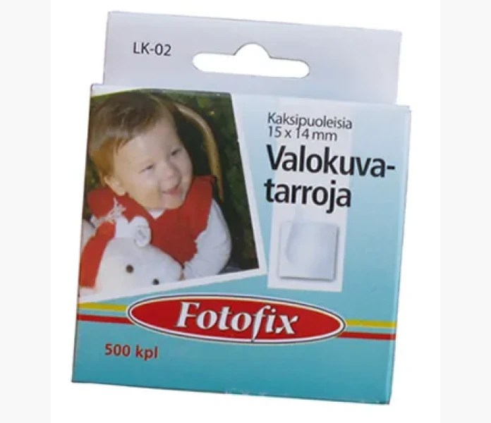 Fototarra dubbelsidig 15x14 mm 500 fotofix kuva