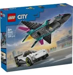 Lego City Jetplan mot bil kuva