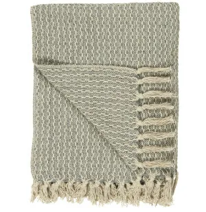 IB Laursen Pläd cream/mörkgrå 130 x 160cm image