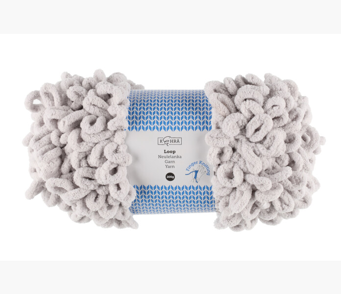 Kehra Knitting yarn Loop grey 200 g kuva