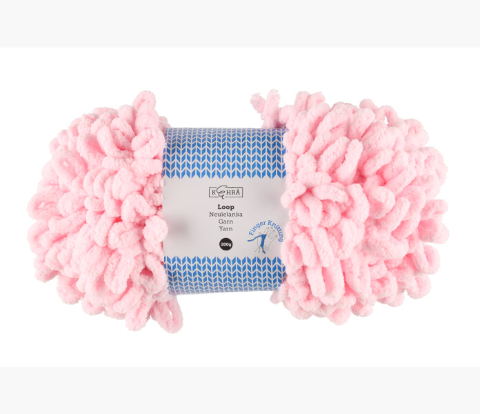 Kehra Knitting yarn Loop soft rosa 200 g kuva