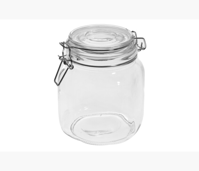 Marjukka Glass jar with clip top 1 L display image