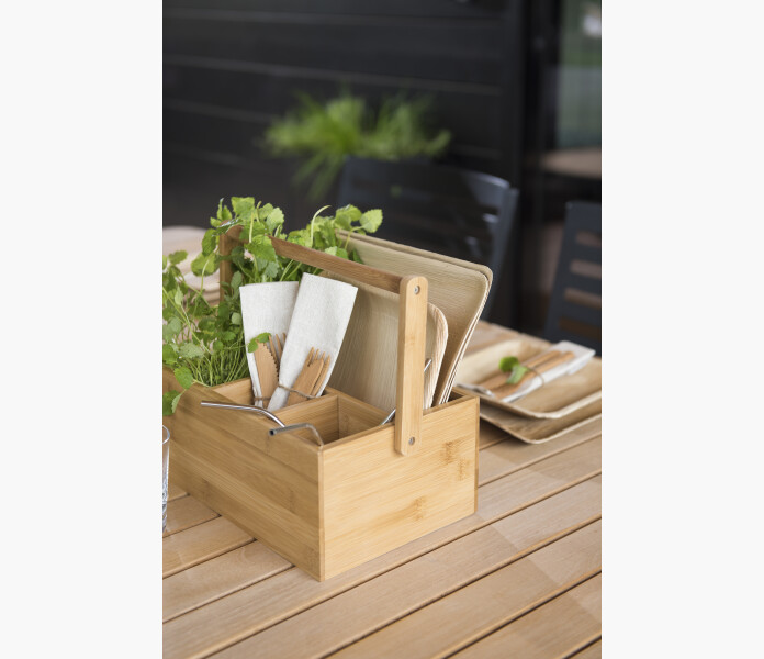 Maku Bamboo basket w handle1 image