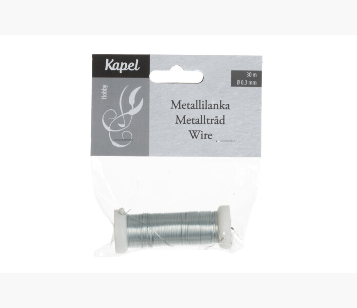 Kapel Metal wire silver 03 mm 30 m1 image