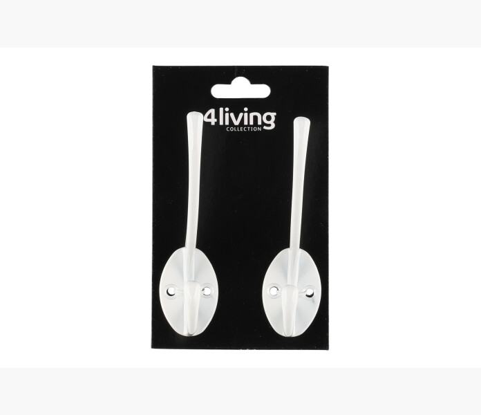 4Living Wall hook white 2pcs1 kuva
