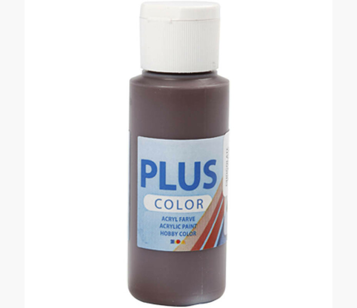 Plus Color Askartelumaali Suklaanruskea 60 ml 1 Pll kuva