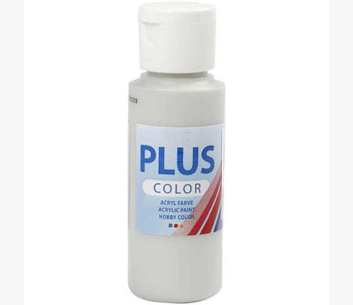 Plus Color Askartelumaali Vaaleanharmaa 60 ml 1 Pll kuva