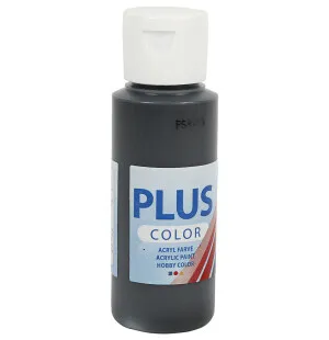 Plus color hobbyfärg svart 60ml kuva