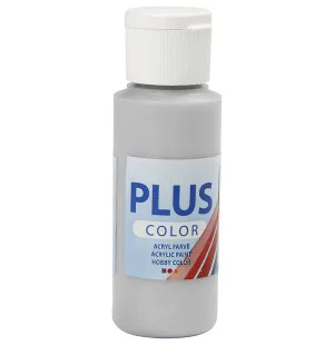 Plus color hobbyfärg silver 60ml kuva