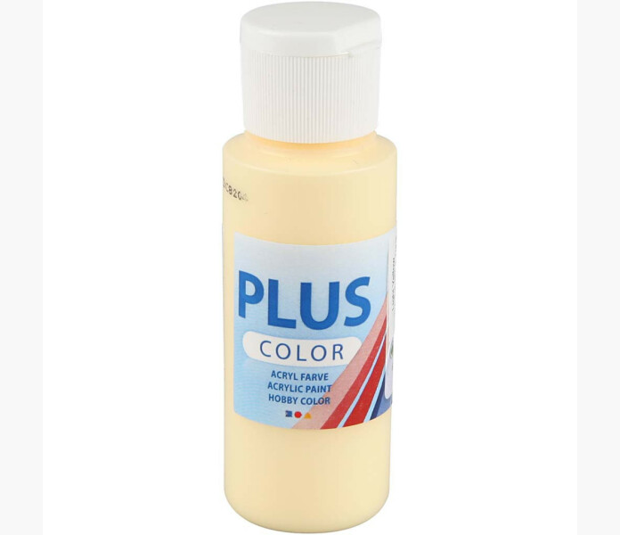 Plus Color Askartelumaali Vaaleankeltainen 60 ml 1 Pll kuva