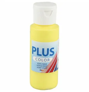 Plus color hobbyfärg gul 60ml kuva