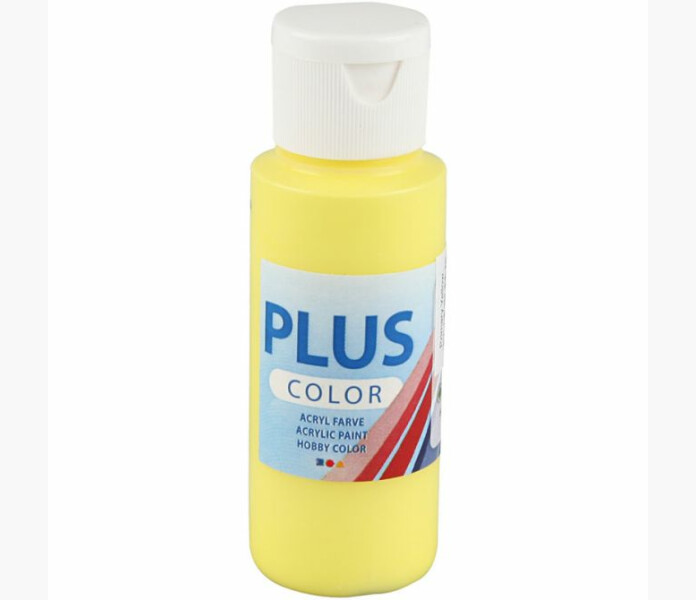 Plus color hobbyfarg gul 60ml kuva
