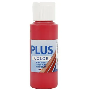 Plus color hobbyfärg crimson röd 60ml kuva